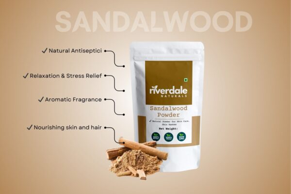 Riverdale Naturals Sandalwood Powder 100g – Soothing & Aromatic Skin Care Elixir - Image 2