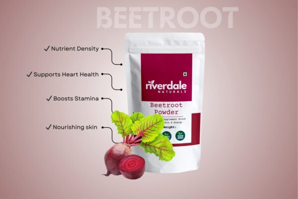 Riverdale Naturals Beetroot Powder – 100% Pure & Naturally Vibrant - Image 2