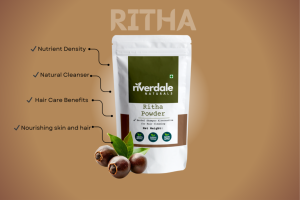 Riverdale Naturals Ritha Powder 100g – Pure & Natural Hair Cleanser & Conditioner - Image 2