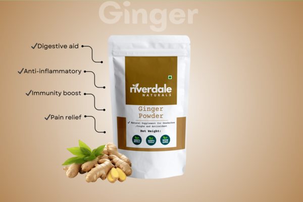 Riverdale Naturals Ginger Powder 100g – Pure & Natural Digestive & Immunity Booster - Image 2
