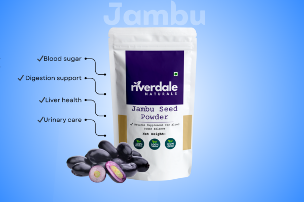 Riverdale Naturals Jambu Beej Powder 100g – Pure & Natural Blood Sugar & Digestive Support - Image 2