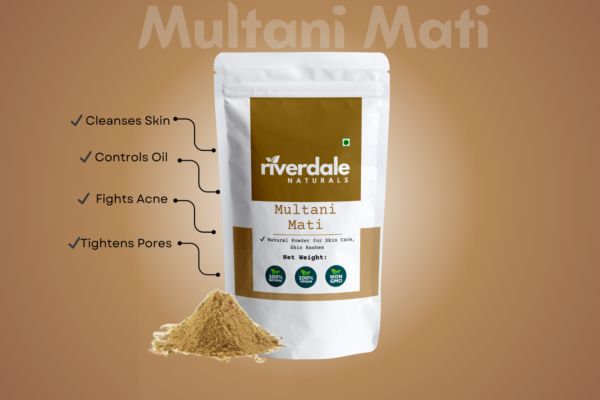 Riverdale Naturals Multani Mati 100g – Pure & Natural Skin Detox & Oil Control - Image 2