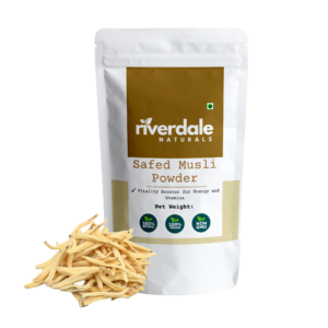 Riverdale Naturals Safed Musli Powder 100g – Pure & Natural Stamina & Vitality Enhancer