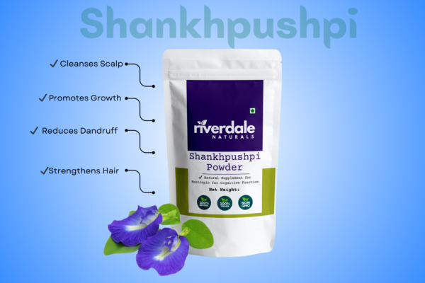Riverdale Naturals Shankhapushpi Powder 100gm– Pure Herbal Ingredient - Image 2